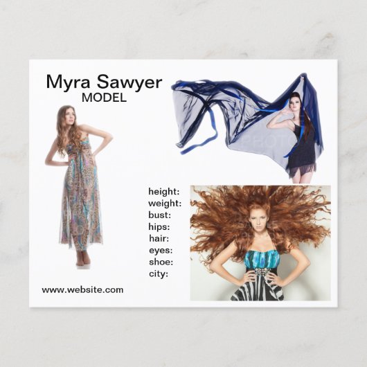 Model Zed Kaarten - Upload je foto's (Voorkant)