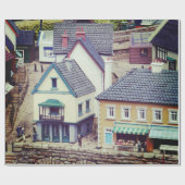 Model Zeezijde Gebouwen Cadeaupapier (Vlak)
