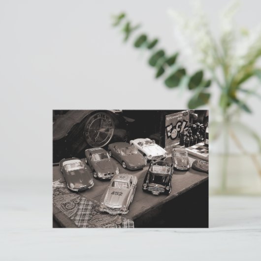 Modelauto's Briefkaart (Staand voorkant)