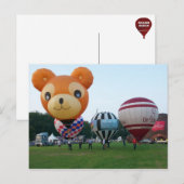 Modelballon fista briefkaart (Voorkant / Achterkant)