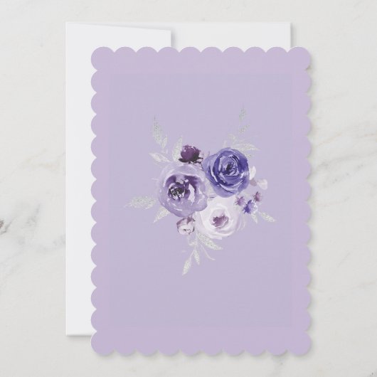 Modèle Anniversaire 40 ans Couleur Lavande Kaart (Achterkant)