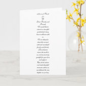 Modèle de marque-places de remerciement minimalist kaart (Gele Bloem)