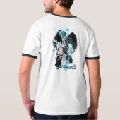 Modele KOGARU ange black and blue T-shirt (Achterkant volledig)