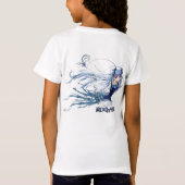 Modele KOGARU schoolgirl blue T-shirt (Achterkant)