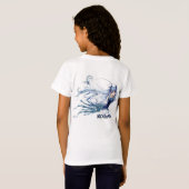 Modele KOGARU schoolgirl blue T-shirt (Achterkant volledig)