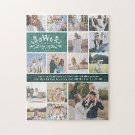 Modelformulier familienaam | 15 Foto-collage Legpuzzel