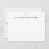 Modelformulier familienaam notitiekaartje (Voorkant)