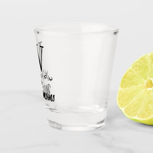 Modelformulier familienaam shot glas (Rechts)