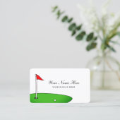 Modelformulier voor de werkkaart van de Golfclub Visitekaartje (Staand voorkant)