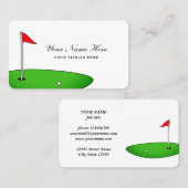 Modelformulier voor de werkkaart van de Golfclub Visitekaartje (Voorkant / Achterkant)