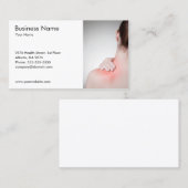 Modelformulier voor een zakelijke achterbankkaart  visitekaartje (Voorkant / Achterkant)