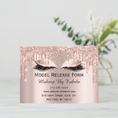 Modelformulier Vrijgave maken Kunstmatige Roos mak Kaart (Staand voorkant)