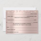 Modelformulier Vrijgave maken Kunstmatige Roos mak Kaart (Achterkant)