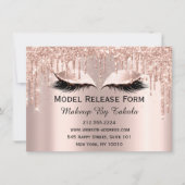 Modelformulier Vrijgave maken Kunstmatige Roos mak Kaart (Voorkant)