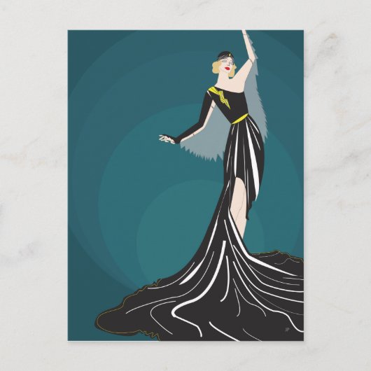 Modelillustratie 1920 briefkaart (Voorkant)