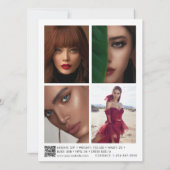 Modeling Comp Card 5 Foto QR Code (Achterkant)