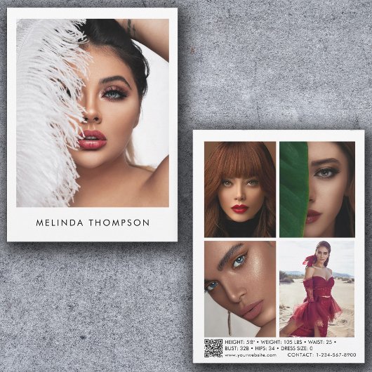 Modeling Comp Card 5 Foto QR Code