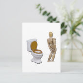 ModelInneedNextToToilet121611 Briefkaart (Staand voorkant)