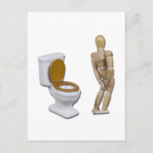 ModelInneedNextToToilet121611 Briefkaart