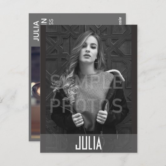 ModelKaarten HoofdComp Sjabloon Briefkaart (Voorkant / Achterkant)