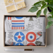 Modellandinsignes vliegtuig, grootte WWI FAC Tissuepapier (Geschenk)