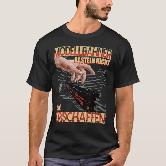 Modellbahner Crafts Nicht Sie Schaffen Track Plan T-shirt (Voorkant)