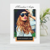 Modelleer Comp Card (Staand voorkant)