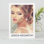 Modelleer Comp Card (Staand voorkant)