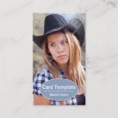 Modelleerkaartkopje Visitekaartje (Voorkant)