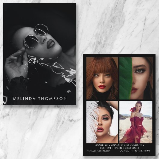 Modellen Actief Comp Kaart 5 Foto zwart