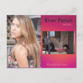 Modellen Actors Headshot Zed/Comp-kaart Briefkaart (Voorkant)