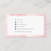 Modellen actrice-prestaties stijlvolle abstracte f visitekaartje (Achterkant)