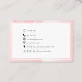 Modellen actrice-prestaties stijlvolle abstracte f visitekaartje (Achterkant)