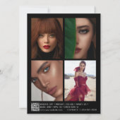 Modellen Comp Kaart 5 Foto QR-code Composite Black (Achterkant)