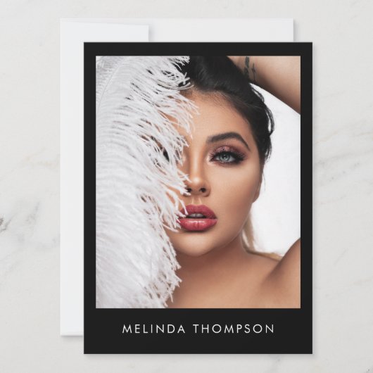 Modellen Comp Kaart 5 Foto QR-code Composite Black (Voorkant)