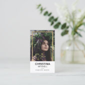 Modellen en Acteurs Headshot Foto Faux Gold Lijst Visitekaartje (Staand voorkant)