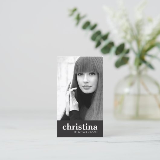 Modellen en acteurs Modern Headshot II Visitekaartje (Staand voorkant)