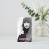 Modellen en acteurs Modern Headshot III Visitekaartje (Staand voorkant)