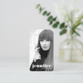 Modellen en Acteurs Modern Headshot V-Visitekaartj Visitekaartje (Staand voorkant)