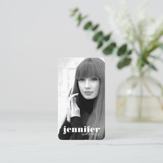 Modellen en acteurs Modern Headshot V Visitekaartje (Staand voorkant)