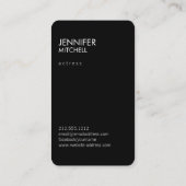 Modellen en acteurs Modern Headshot V Visitekaartje (Achterkant)