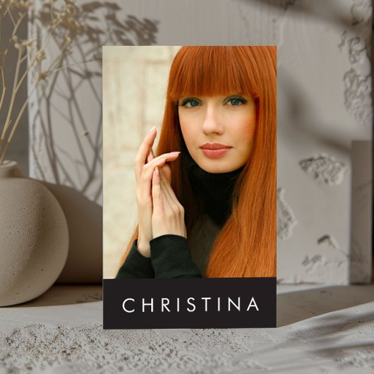 Modellen en Actoren Modern Headshot Visitekaartje