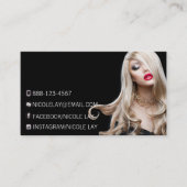 ☐ Modellen en Actoren Moderne Visitekaartje voor h (Voorkant)