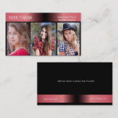 Modellen en Actors Headshot Visitekaartje (Voorkant / Achterkant)