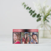 Modellen en Actors Headshot Visitekaartje (Staand voorkant)