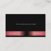 Modellen en Actors Headshot Visitekaartje (Achterkant)