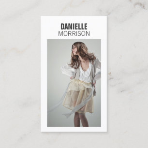 Modellen en Actors Modern Headshot Visitekaartje