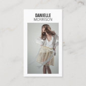 Modellen en Actors Modern Headshot Visitekaartje (Voorkant)