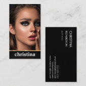 Modellen en Actors Modern Headshot Visitekaartje (Voorkant / Achterkant)