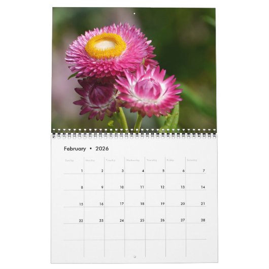 Modellen en Bloemen Kalender (Feb 2026)